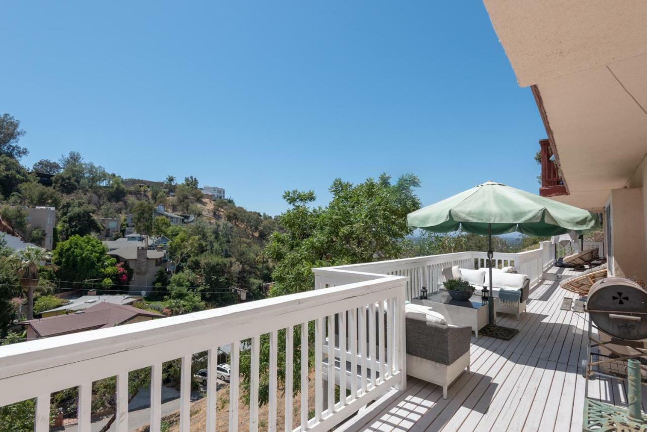 Modern Guest House Nestled In The Hollywood Hills With Huge Deck And Wow Views! 洛杉矶 外观 照片