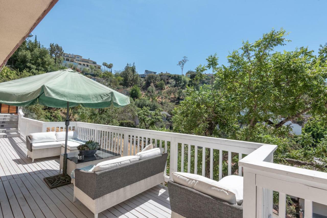 Modern Guest House Nestled In The Hollywood Hills With Huge Deck And Wow Views! 洛杉矶 外观 照片